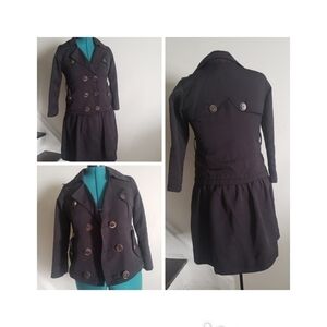 Pinko Detachable Skirt Trench Coat